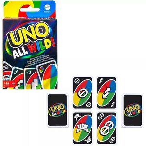 Mattel Uno All Wild Card Game  New Sealed Age 7+